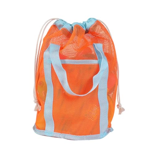 Strandspielzeug Tasche Kind Mesh Strandtasche Kinder Sandspielzeug Aufbewahrungstasche Große Kapazität Strand Handtasche für Kinder Frauen und Mädchen von PLCPDM