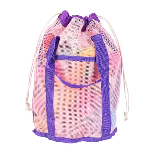 Strandspielzeug Tasche Kind Mesh Strandtasche Kinder Sandspielzeug Aufbewahrungstasche Große Kapazität Strand Handtasche für Kinder Frauen und Mädchen von PLCPDM