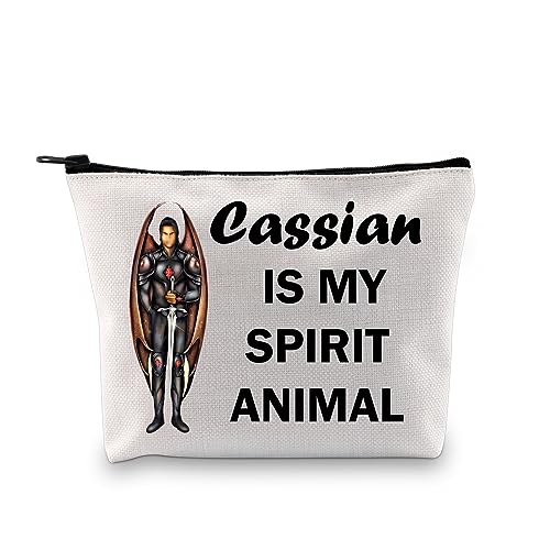 PLITI ACOTAR Themed Gifts Cassian Bat Boys Gift Illyrian Warriors Gift SJM Fans Gift Book Boyfriend Gift ACOMAF Makeup Bag, Mein Geist Cas Bagu, modisch von PLITI