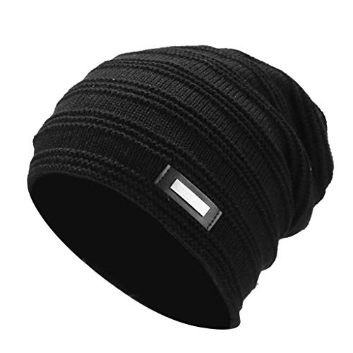 PLOT Wintermütze für Damen Strickmützen Winter Warme Skimütze Einfarbig Gestrickt Wintermütze Cap Sturmhauben Wollmütze Mützen Hüte Beanie von PLOT