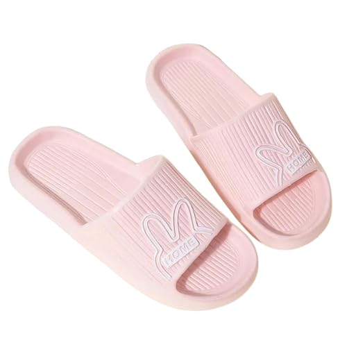 PLOZINDA Hausschuhe Damen Frauen Hausschuhe Haus Sandalen Flip Flops Strand Männer Sommer Paar Unisex No-slip-objektträger-kaninchen P-36-37 von PLOZINDA