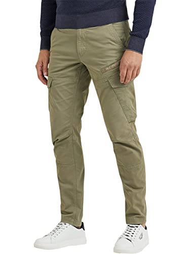 PME Legend Herren Cargohose NORDROP Cargo Stretch Twill Green Khaki Oliv grün - 38/32 von PME Legend