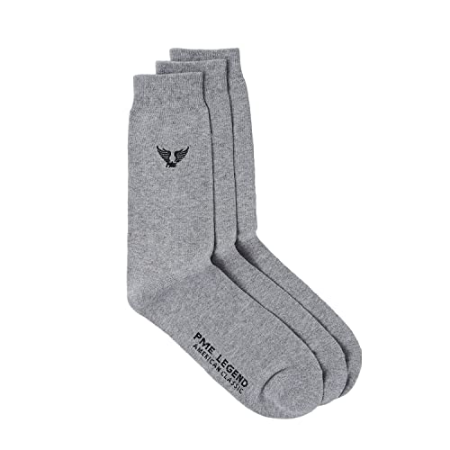 PME Legend Herren Socken COTTON BLEND One Size Schwarz Grau Baumwolle, Größe:One Size, Farbe:Grey Melange 940 von PME Legend