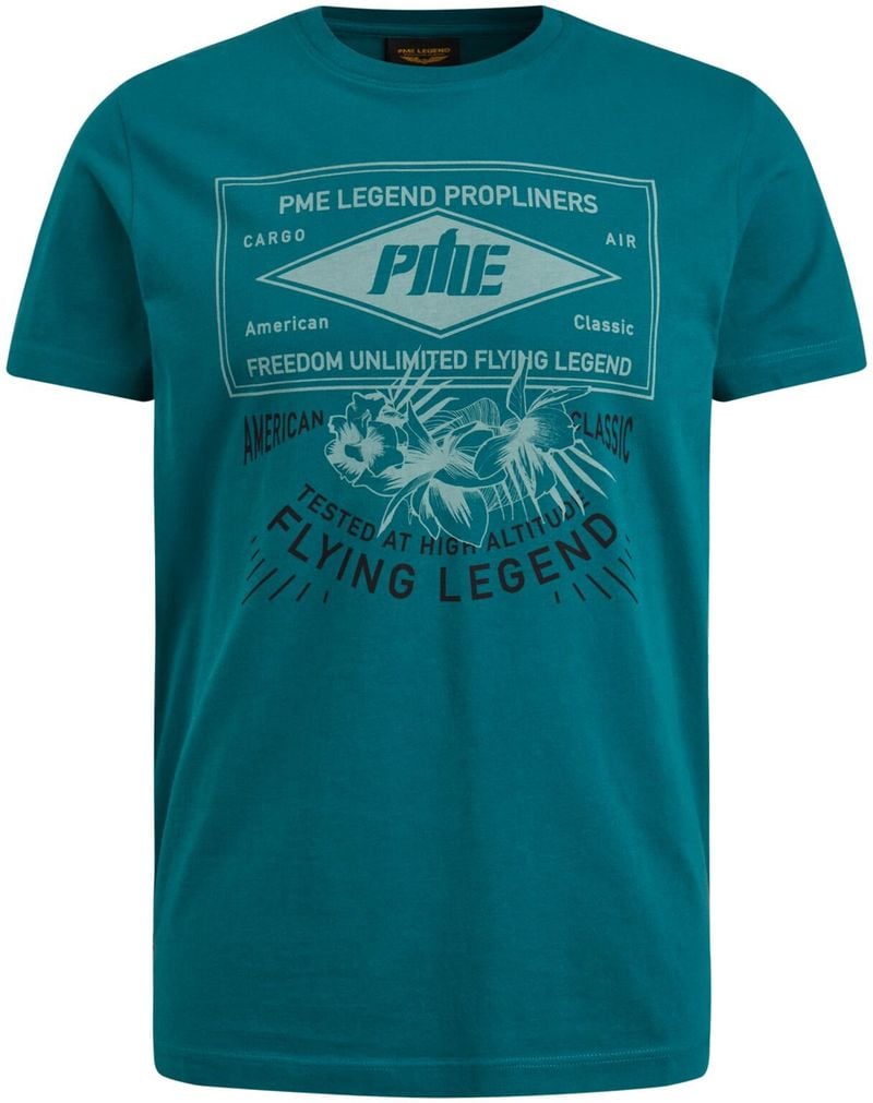 PME Legend Jersey T-Shirt Logo Blau - Größe L von PME Legend