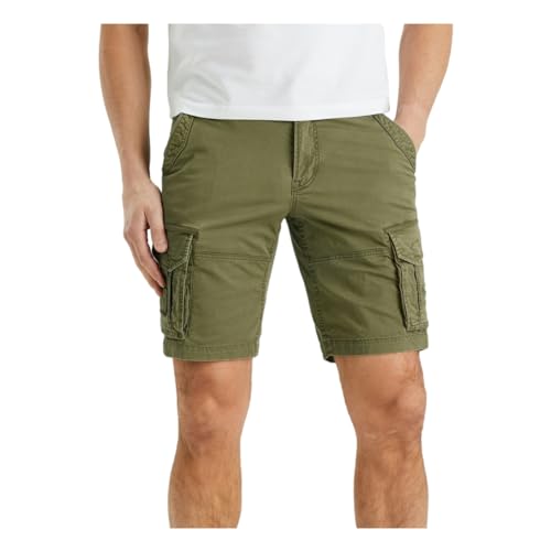 PME Legend Rotor Shorts Fine Twill Stretch - Herren Cargoshorts, Hosengröße:34, Farbe:deep Lichen Green von PME Legend