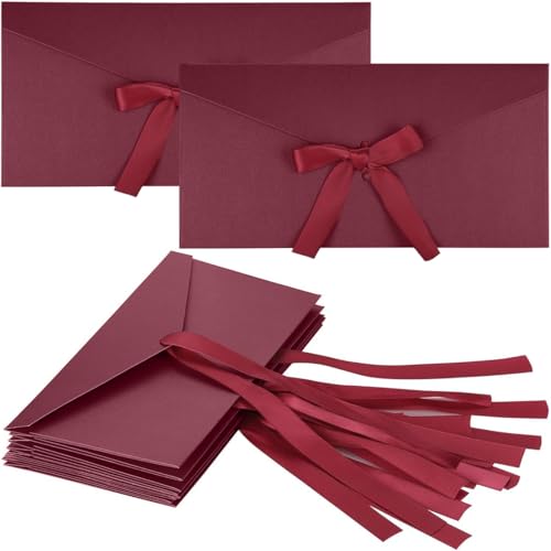PNPGDYK 10 Stück Schöne Briefumschläge, Kraftpapier Umschläge mit Schleife, Retro Vintage Kraft Kuvert Briefkuvert Briefhülle für handgefertigte Einladungen, Hochzeits- oder Festival-Karten (Rot) PNPGDYK 10 Stück Schöne Briefumschläge, Kraftpapier Umschläge mit Schleife, Retro Vintage Kraft Kuvert Briefkuvert Briefhülle für handgefertigte Einladungen, Hochzeits- oder Festival-Karten (Rot) von PNPGDYK