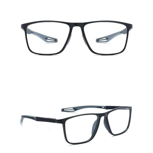 POCHY Anti Blaulicht Gleitsichtbrille Lesebrille Geeignet für Herren/Damen，Bequeme Leichte Computer-Lesebrille, 1.0x,1.5x,2.0x,2.5x,3.0x,3.5x,4.0x,1-Paar (Farbe : Grau, Größe : 3.0x) von POCHY