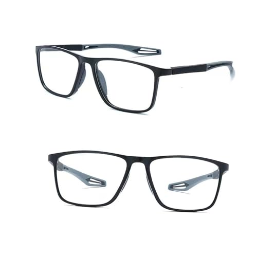 POCHY Blaulichtfilter Gleitsichtbrille Lesebrille Geeignet für Herren/Damen，Sportliches Leichte Computer-Lesebrille, 1.0x,1.5x,2.0x,2.5x,3.0x,3.5x,4.0x,1-Paar (Farbe : Grau, Größe : 2.5x) von POCHY