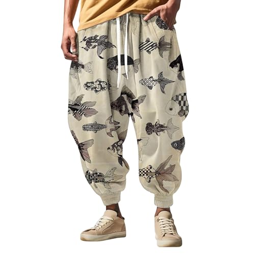PODOLIXIA Haremshose Herren, Breit Pumphose Herren Lässiges Pluderhose mit Lustige Cartoon Drucke Hip Hop Straßen-Stil Aladinhose Herren Breites Bein Freizeithose PODOLIXIA Haremshose Herren, Breit Pumphose Herren Lässiges Pluderhose mit Lustige Cartoon Drucke Hip Hop Straßen-Stil Aladinhose Herren Breites Bein Freizeithose von PODOLIXIA