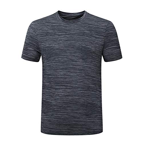 Sportshirts Herren Kurze Ärmel Atmungsaktives Oversize Sommershirts Schnelltrocknend Laufshirts Wandern Unterhemd Große Größen mit Lose Passform Shirt Shapewear Funktionsshirt von PODOLIXIA