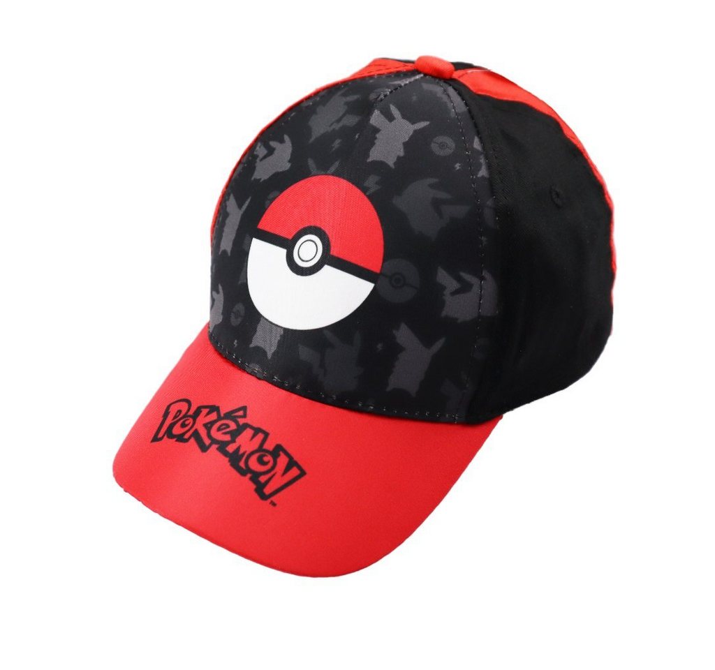 POKÉMON Baseball Cap Pokemon Pokeball Kinder Basecap Gr. 52 bis 54 von POKÉMON