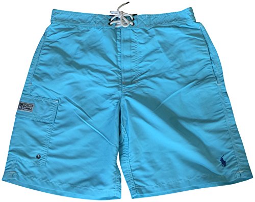 POLO RALPH LAUREN Kailua Herren-Badehose, klassische Passform, 21,6 cm, Hamm Blue, M von POLO RALPH LAUREN