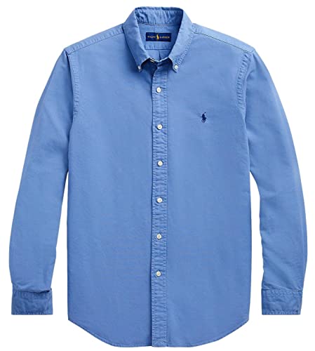 Polo Ralph Lauren Klassisches Langarm-Oxford-Hemd für Herren, (Frühjahr/Sommer 2023) Bastille Blau, XX-Large von Polo Ralph Lauren