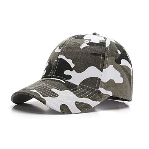 PONCEAU Baseball Cap Jungen Baseballkappe Sonnenhut Kids Mütze Snapback Cap Kinder Verstellbare Kappe Hut für Jungen Mädchen Schwarz-Weiß Camouflage von PONCEAU