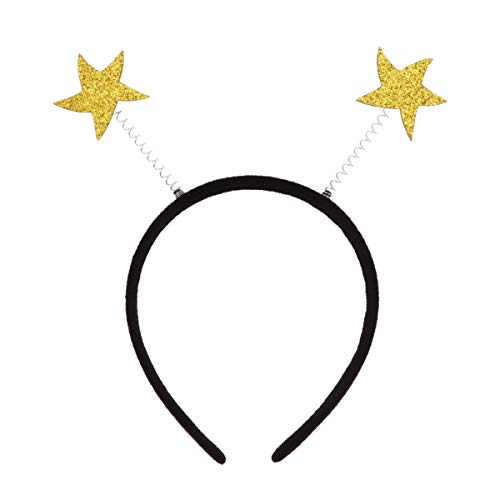 POPETPOP 12 Stk Weihnachtsstirnbänder Stern Haarband Kostüme Kugelkopf-bopper Mars Stirnband Stern-haarband Stern Haarspangen Glitzernde Kopfbedeckungen Männer Und Frauen Halloween Haarring von POPETPOP