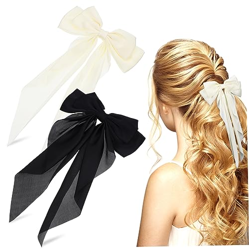 POPETPOP 2st Große Haarschleife Bowknot-haarspangen Krokodilklemmen Haarschleifen Für Accessori Per Adolescenti Frauen Haarschleifen Frauen Kleine Afro-puffs Halter Eisen Hinterkopf Damen von POPETPOP