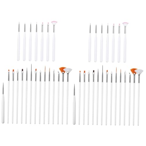 POPETPOP 44 Stk Pinsel Zum Mischen Von Nägeln Pinsel Für Nagelliner Nailart-kit Für Frauen Pinsel Zum Punktieren Von Nägeln Gelpolierpinsel Nailart-stift-kit Werkzeugbürste Streifen von POPETPOP