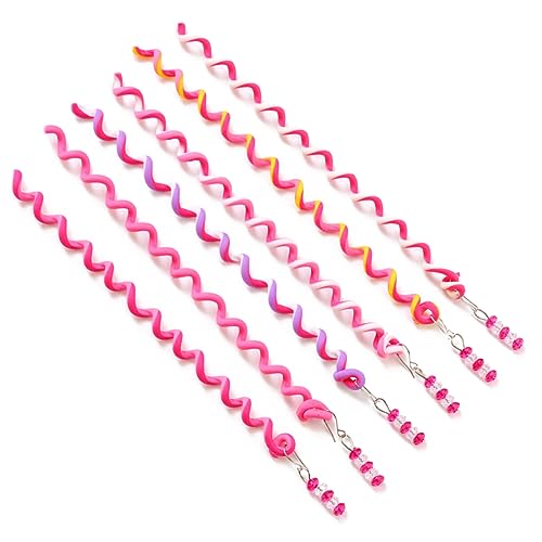 POPETPOP 6st Haarband Aus Gummi Clip-kopfbedeckung Für Mädchen Stil Haarspange Haarband Aus Seil Geflochtene Haarspangen Für Frauen Diy Haar Werkzeuge Flechter Kleine Spiral- Anhänger von POPETPOP