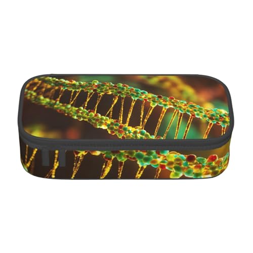 Großes Federmäppchen mit DNA-Kette, Fotodruck für Teenager, Schreibwaren, Organizer, Schule, Uni, Geschäftsreisen Großes Federmäppchen mit DNA-Kette, Fotodruck für Teenager, Schreibwaren, Organizer, Schule, Uni, Geschäftsreisen von PPHGUT