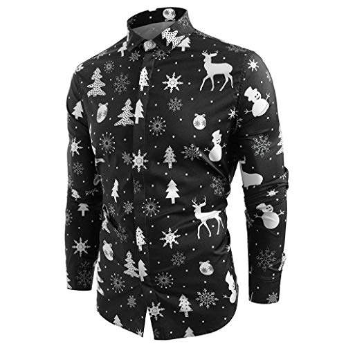PPangUDing Herren Hemden Für Weihnachten,Mode Langarm Christmas Printed Einreiher Stehkragen Regular Fit Freizeithemd Hawaiihemd Männer Atmungsaktiv Stretch Bequem Weihnachtshemd PPangUDing Herren Hemden Für Weihnachten,Mode Langarm Christmas Printed Einreiher Stehkragen Regular Fit Freizeithemd Hawaiihemd Männer Atmungsaktiv Stretch Bequem Weihnachtshemd von PPangUDing