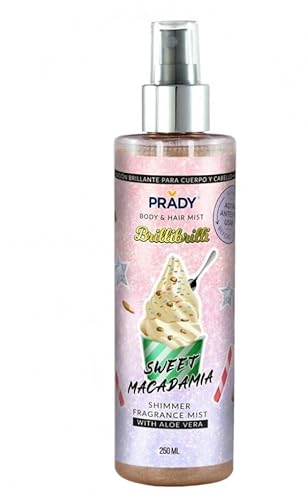 Prady - Body & Hair Shimmer Mist Sweet Macadamia 250ml – Funkelnder Glanz & Verwöhnende Pflege Prady - Body & Hair Shimmer Mist Sweet Macadamia 250ml – Funkelnder Glanz & Verwöhnende Pflege von PRADY