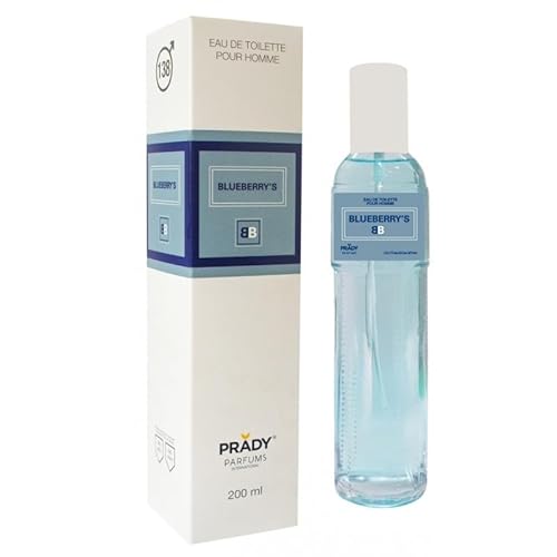 Prady - Eau de Toilette Blueberry's - Homme - 200ml – Ein frischer, fruchtig-würziger Duft für den modernen Mann Prady - Eau de Toilette Blueberry's - Homme - 200ml – Ein frischer, fruchtig-würziger Duft für den modernen Mann von PRADY