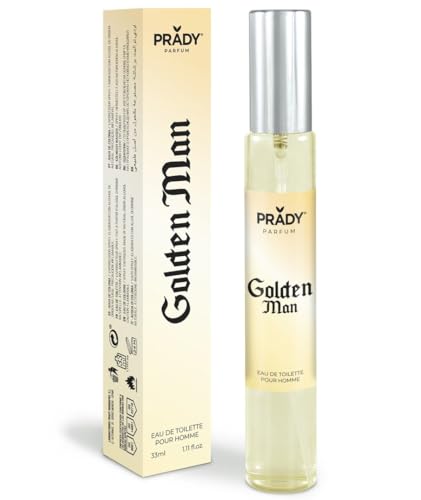 Prady - Eau de Toilette Golden Man 33ml - Männer - 33ml - Eleganter und maskuliner Duft mit würzigen und holzigen Noten für einen luxuriösen Eindruck! Prady - Eau de Toilette Golden Man 33ml - Männer - 33ml - Eleganter und maskuliner Duft mit würzigen und holzigen Noten für einen luxuriösen Eindruck! von PRADY