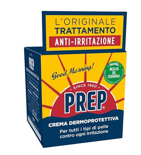 Prep, Hautcreme, beruhigende Creme für alle Hauttypen, feuchtigkeitsspendende Körpercreme für trockene und gereizte Haut, Körpercreme für Herren, Damen und Kinder, Format 75 ml von PREP