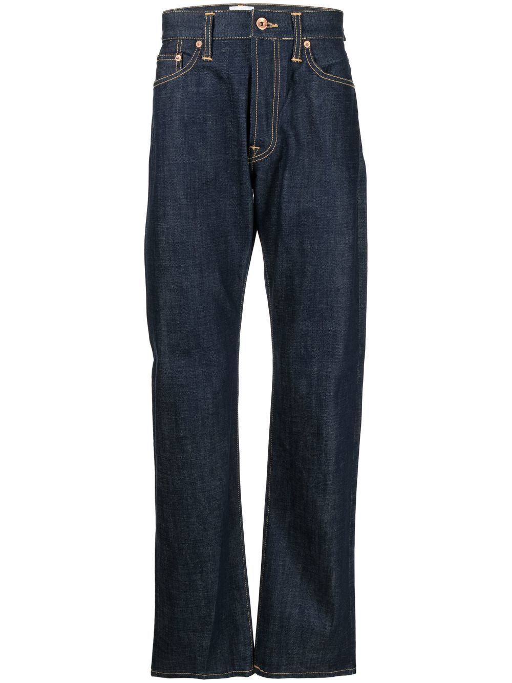 PRESIDENT'S Tief sitzende Straight-Leg-Jeans - Blau von PRESIDENT'S