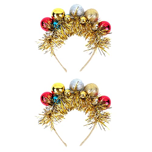 PRETYZOOM 6 Stk Weihnachtskugel-stirnband Weihnachtsdeko Stirnbänder Weihnachtliche Dekorative Kopfbedeckungen Stirnband Im Weihnachtsstil Weihnachtskopfreifen Harz Kind Haar Kopftaste von PRETYZOOM