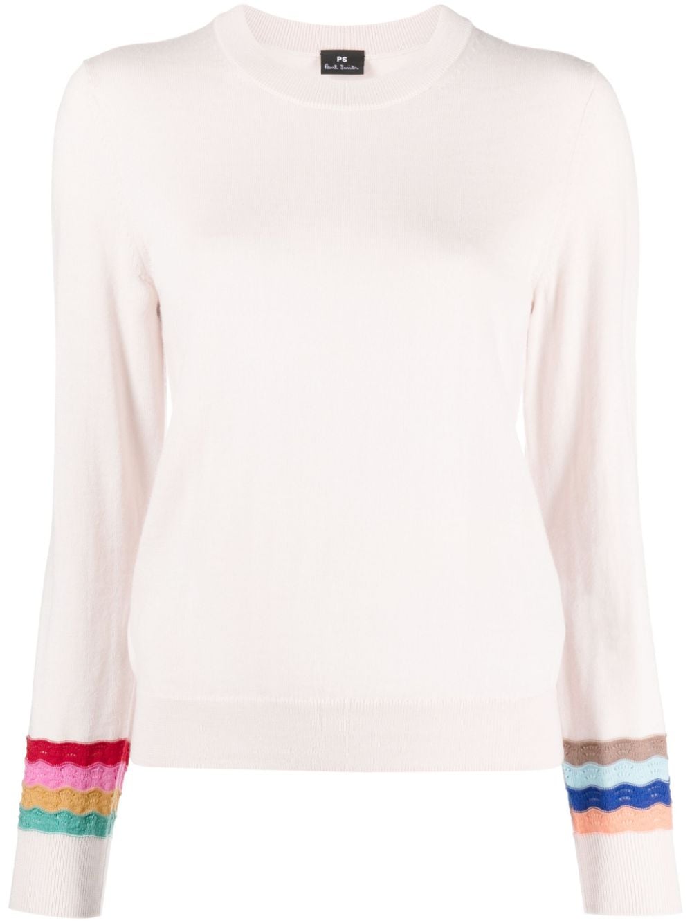 PS Paul Smith Gestreifter Pullover - Rosa von PS Paul Smith