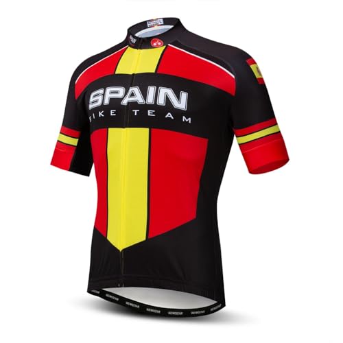 PSPORT Herren-Radtrikot, Mountainbike-Trikot, Oberteile, Sommer-Fahrrad-Shirt, atmungsaktiv, Radsportbekleidung, Cf0201, L von PSPORT