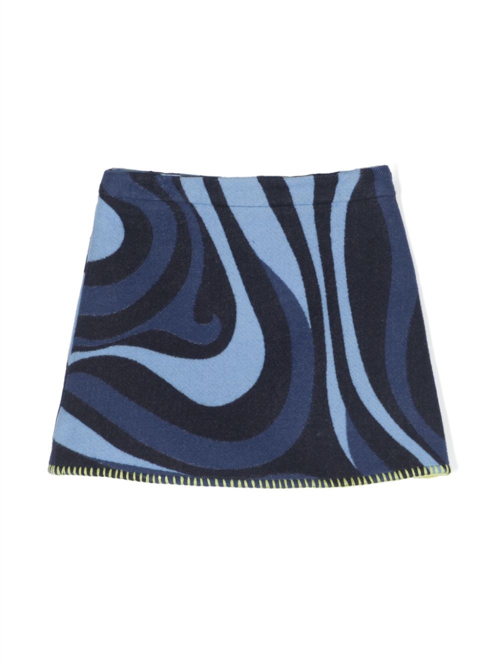 PUCCI Junior Minirock mit Marmo-Muster - Blau von PUCCI Junior