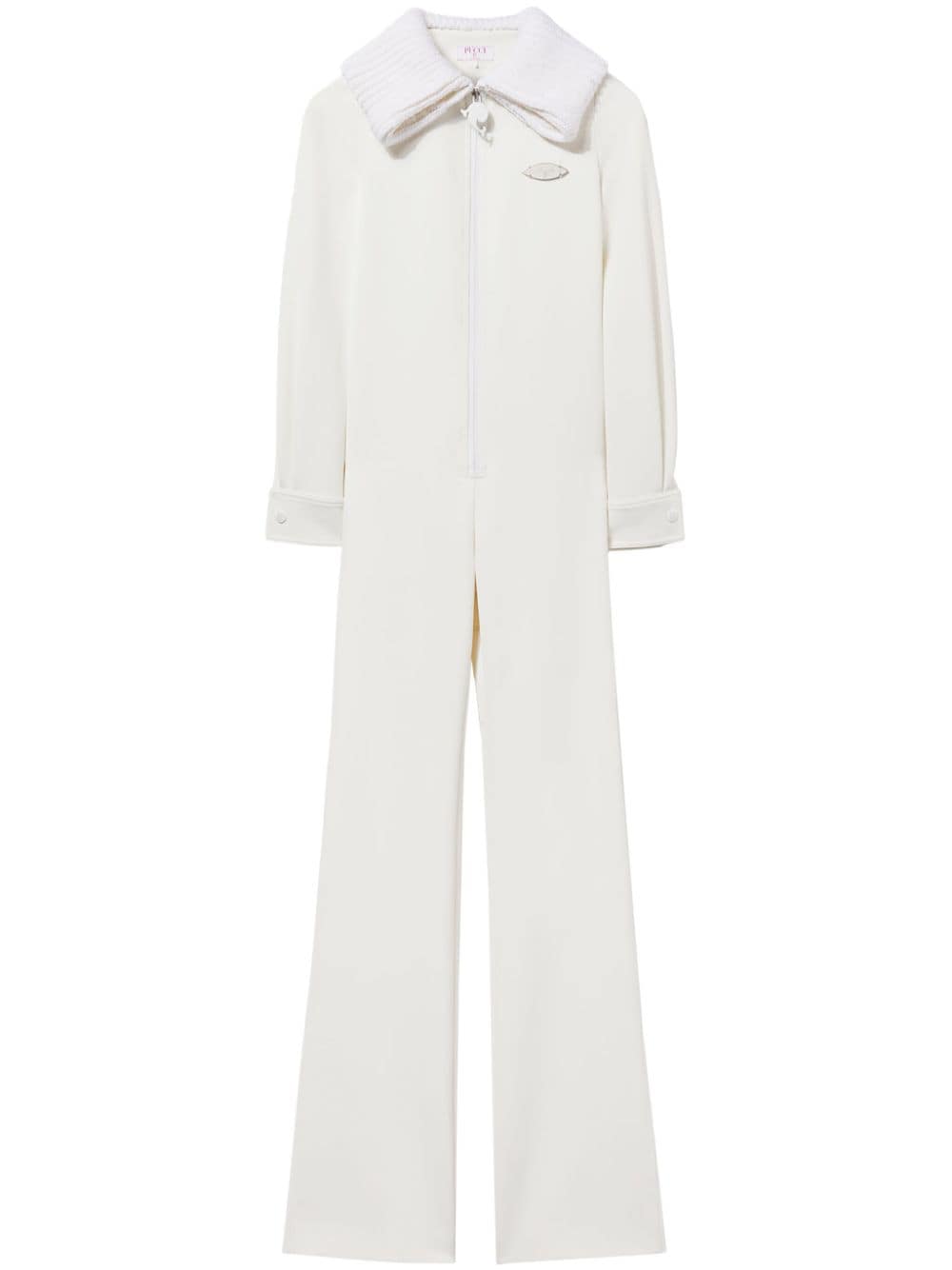 PUCCI Jumpsuit mit Logo-Schild - Weiß von PUCCI