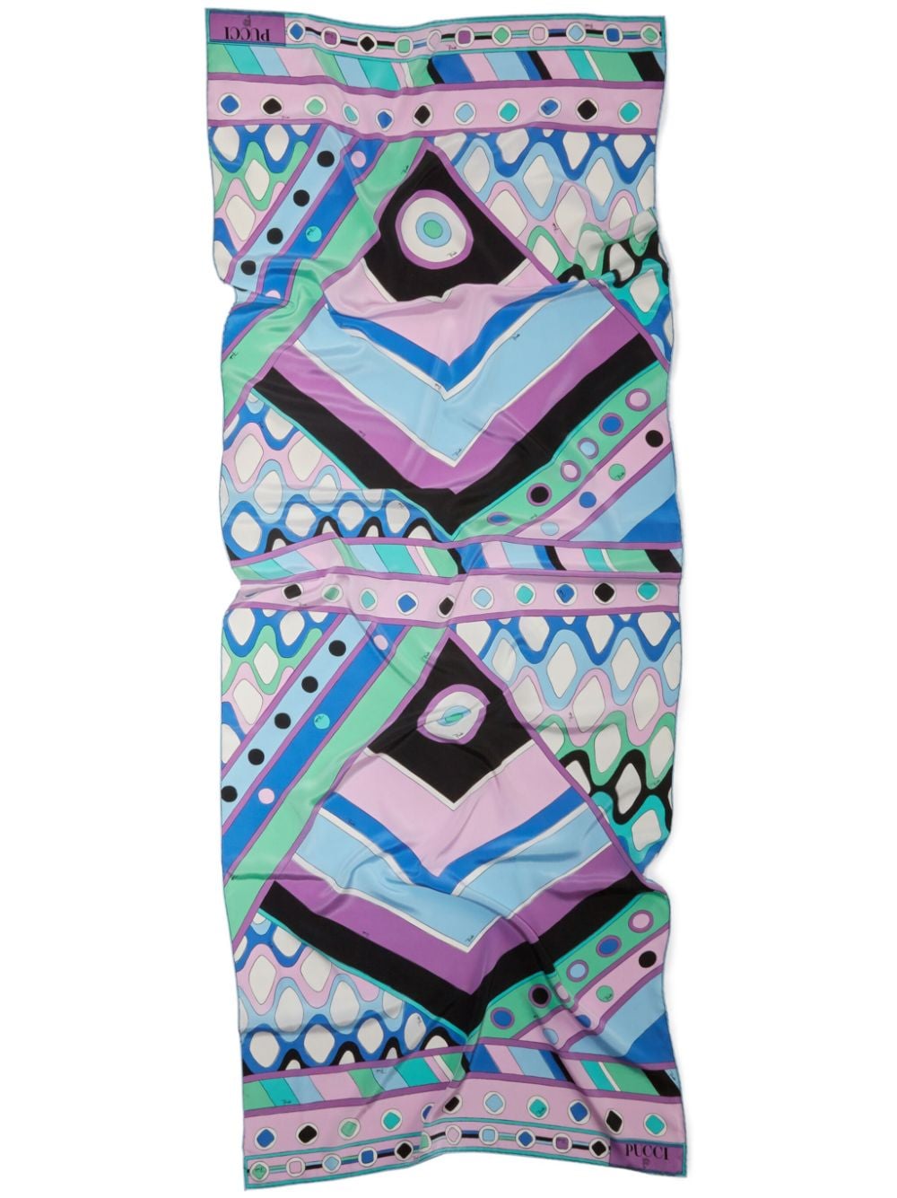 PUCCI Seidenschal mit Vivara-Print - Blau von PUCCI