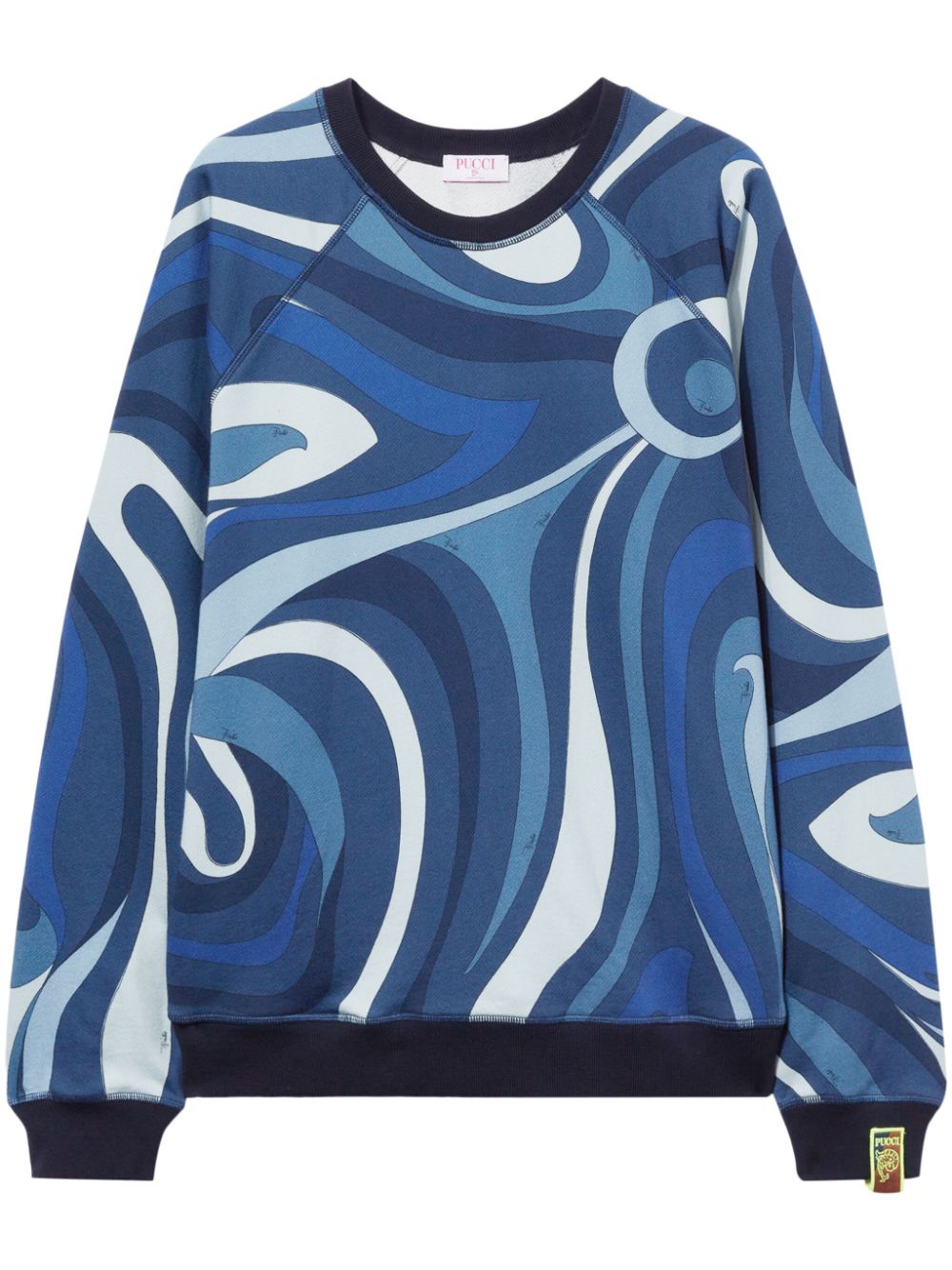 PUCCI Sweatshirt mit Marmo-Print - Blau von PUCCI