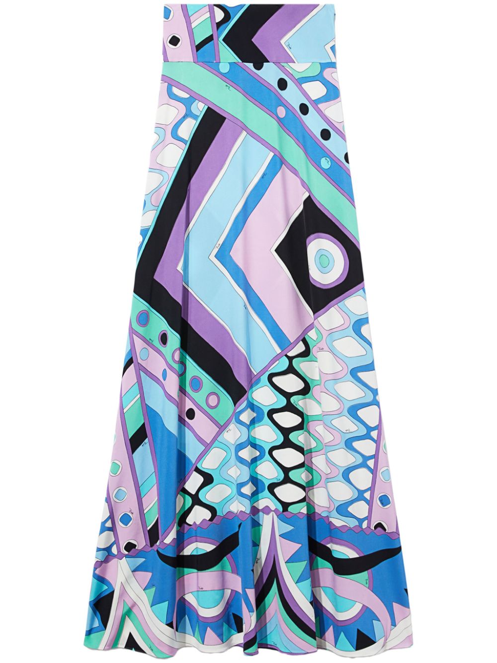 PUCCI Vivara Maxirock mit Print - Blau von PUCCI