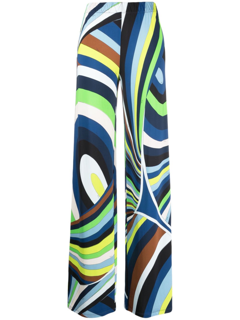 PUCCI Palazzohose mit Print - Blau von PUCCI