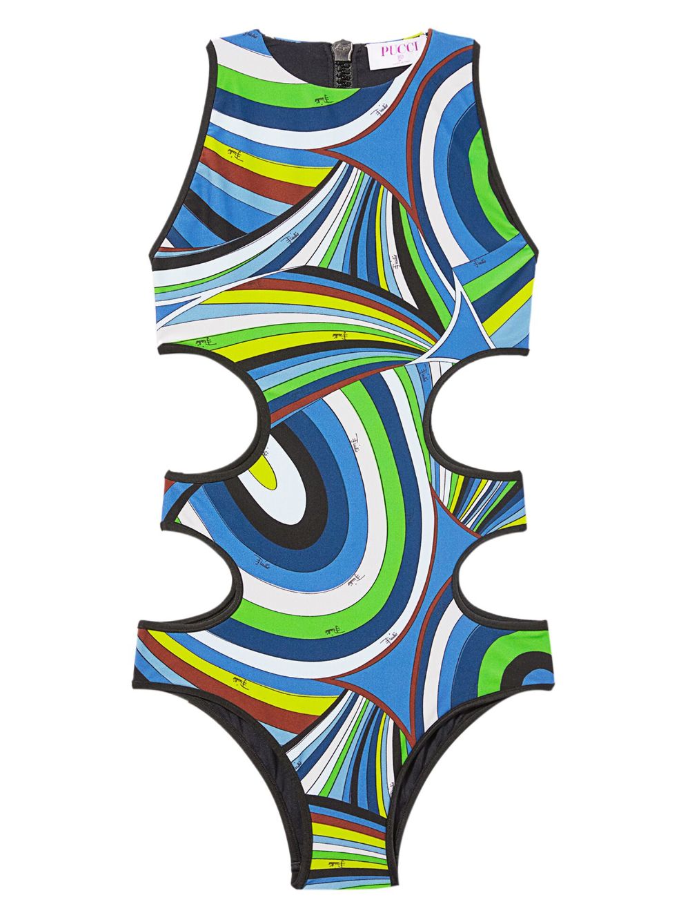 PUCCI Badeanzug mit Print - Blau von PUCCI