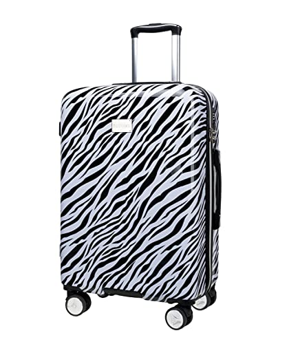 Puccini Koffer Reisekoffer Hartschalen Trolly Beautycase Beverly Hills (Zebra 10, Mittelgroß) von PUCCINI