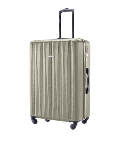 Puccini Koffer Reisekoffer Hartschalen Trolly Beautycase Bali (Champagne (6C), Groß) von PUCCINI