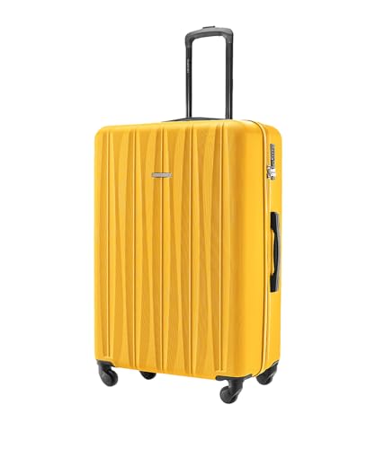 Puccini Koffer Reisekoffer Hartschalen Trolly Beautycase Bali (Gelb (6), Groß) von PUCCINI