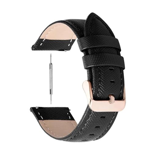 PUCHEN 14mm – 22mm Leder-Uhrenarmband, Ersatz-Armband, Herren-Damen-Uhrenarmband, Uhrenzubehör, 22mm von PUCHEN