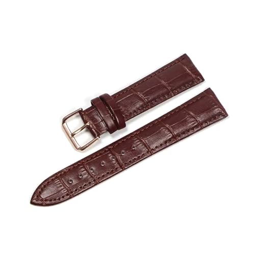 PUCHEN Leder-Uhrenarmbänder, 12mm – 24mm, Uhren-Ersatzarmband mit Stahl-Dornschließe, Herren-Uhrenzubehör, 12mm von PUCHEN