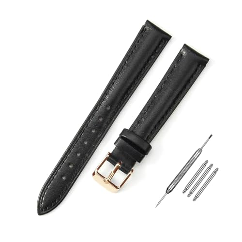 PUCHEN Uhrenarmband aus Leder, 10mm – 24mm, Ersatzarmband für Damenuhren, Zubehör + Werkzeug, 16mm von PUCHEN