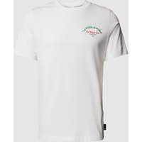 PUMA PERFORMANCE T-Shirt mit Label-Print in Weiss, Größe S von PUMA PERFORMANCE