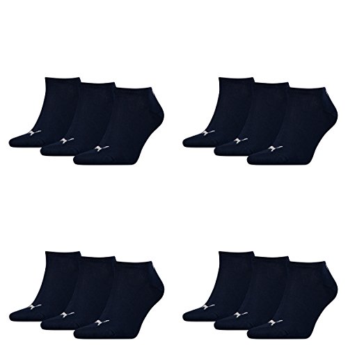 PUMA 12 Paar Sneaker Invisible Socken Gr. 35-49 Unisex für Damen Herren Füßlinge, Farbe:321 - navy, Socken & Strümpfe:35-38 von PUMA