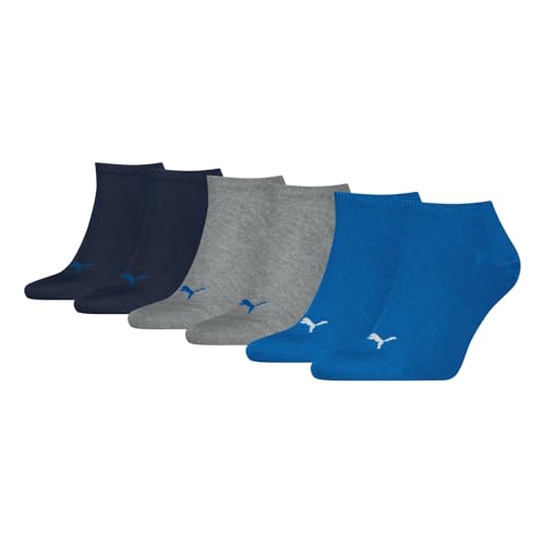 PUMA 3 Paar Unisex Herren Damen Sportsocken Kurzsocken Sneaker Socken, Farbe:Mehrfarbig, Größe:39-42, Artikel:-277 blue/grey melange PUMA 3 Paar Unisex Herren Damen Sportsocken Kurzsocken Sneaker Socken, Farbe:Mehrfarbig, Größe:39-42, Artikel:-277 blue/grey melange von PUMA