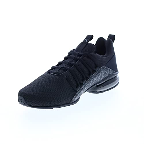 PUMA Herren Axelion Graphic Crosstrainer, Schwarz-Castlerock-Grafik, 43 EU von PUMA