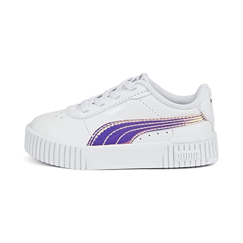 PUMA Baby-Mädchen Carina 2.0 Holo AC INF Sneaker, White Silver, 27 EU von PUMA